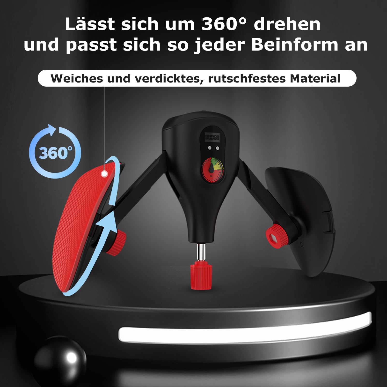 Oberschenkeltrainer Beinpresse für Zuhause, LCD-Zählung Beckenboden Trainer Damen und Herren, Multifunktionaler Beintrainer Armtrainer, Beckenbodentrainer für Frau Männer