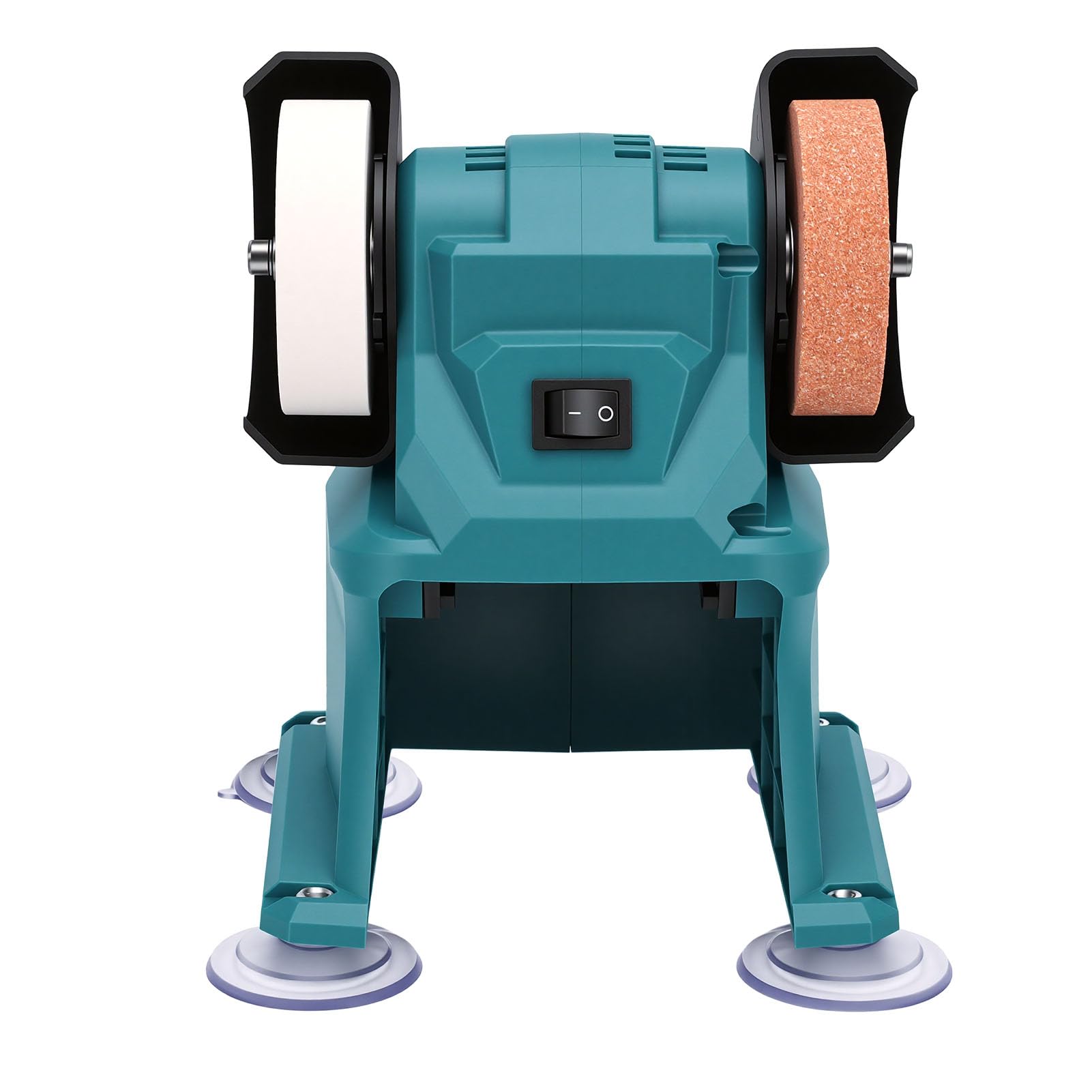 Generic Mini Amoladora de Banco Potente Herramienta de Afilado de Metal para Pulir y Esmerilar, Adecuada para Batería de Litio BL1815 BL1820, Material ABS