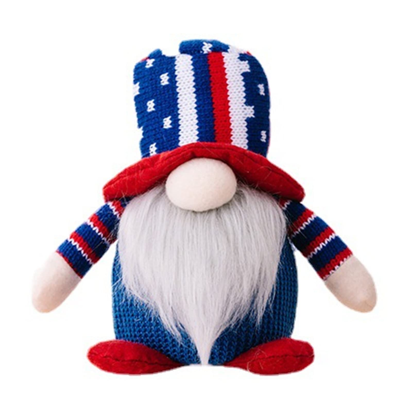Tsophreniq Lighted Independence Day Gnomes Decoration 4th of July Gift Tomtes Swedish Figurines Memorial Day Ornaments Patriotic