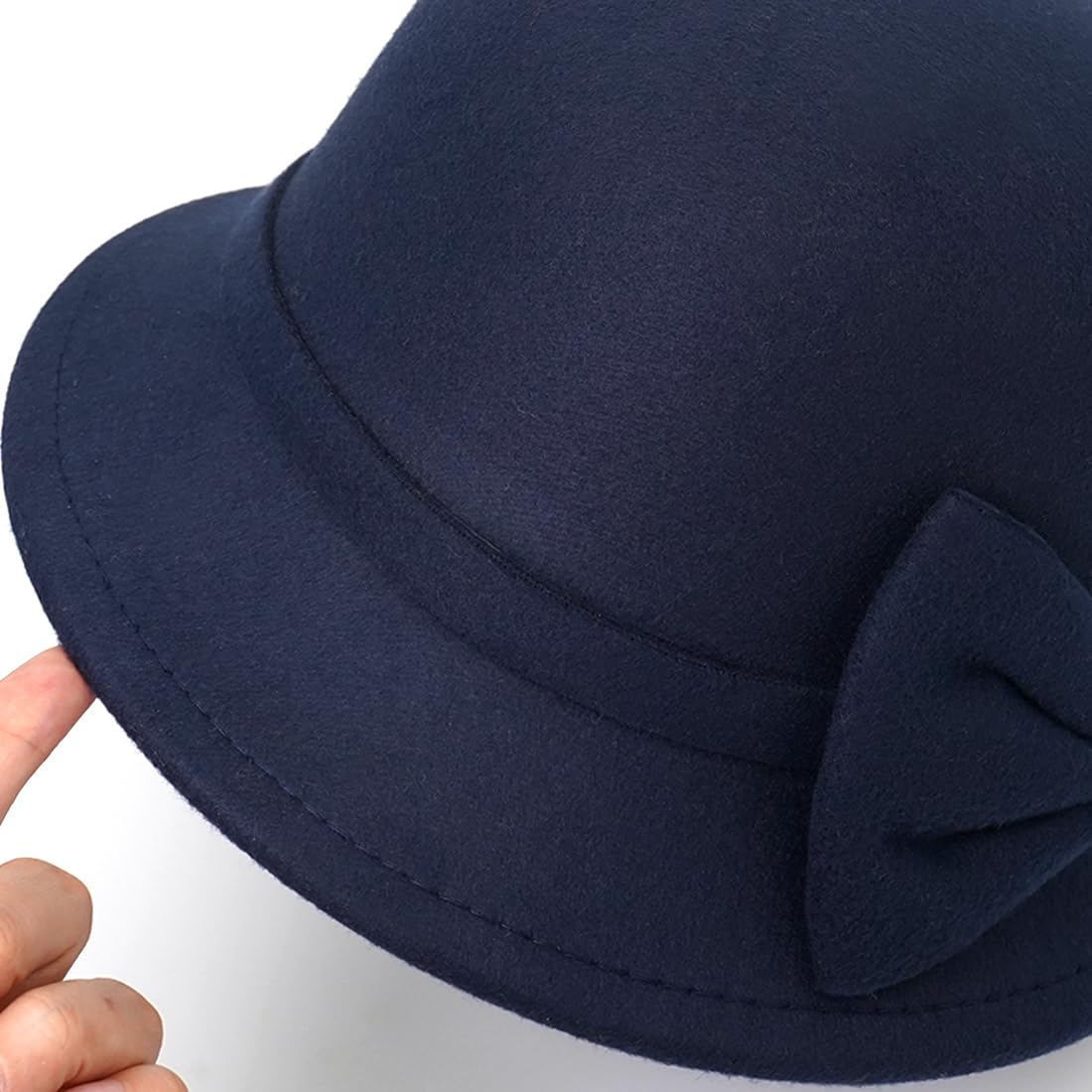 Filz-Glockenhut, Vintage-Fedora-Eimerhut, Bowler-Hüte für Damen
