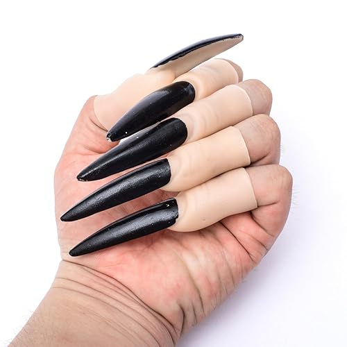 Miniatura 4 de Dzrige Puntas de dedos de Halloween, uñas largas de terror para Halloween, accesorios de maquillaje, bromas para el día de los inocentes, regalos de