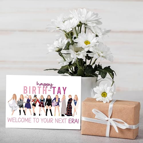 Miniatura 5 de UUEFKTN Tarjetas de cumpleaños populares inspiradas en cantantes, tarjeta de feliz nacimiento de la cultura pop, tarjeta TAY para él y ella,