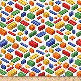 Building Blocks Multi, Fabric by The Yard
