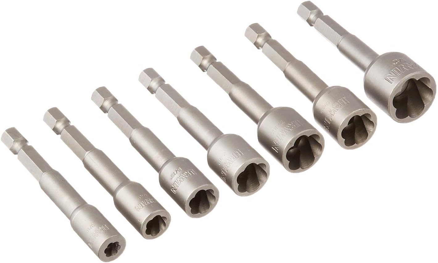 Irwin Tools Power-Grip Screw and Bolt Extractor Set, 7-Piece (394100) (Pack of 1)