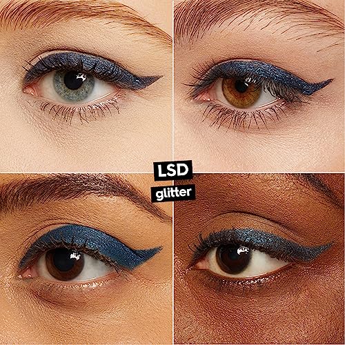 Urban Decay 24/7 Glide-On Waterproof Eyeliner Pencil - Long-Lasting, Ultra-Creamy & Blendable Formula - Sharpenable Tip – Lsd (Navy With Bright Turquoise Micro-Sparkle & Shimmer Finish) - 0.04 Oz #TOP1