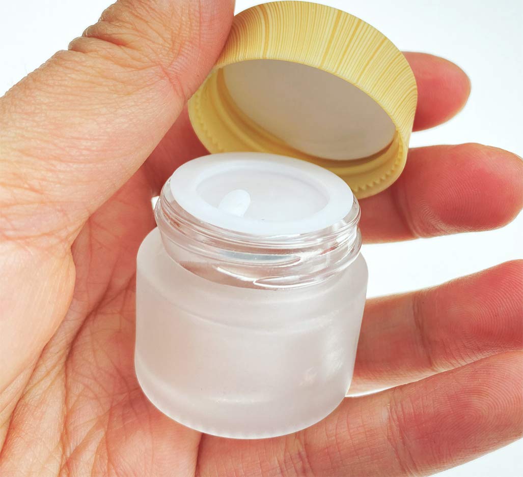 Amazon.co.jp: ericotry 3個 20g/20ml 空 詰め替え可能 半透明ガラス 