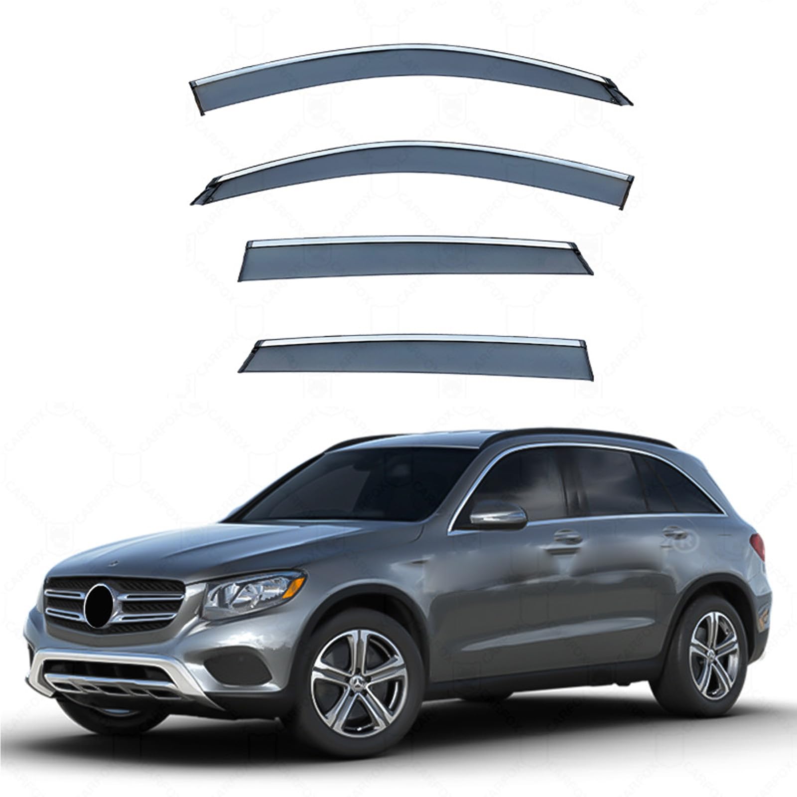 Amazon | ジュンホ 車用 サイドバイザー に適合する ベンツ GLC クラス