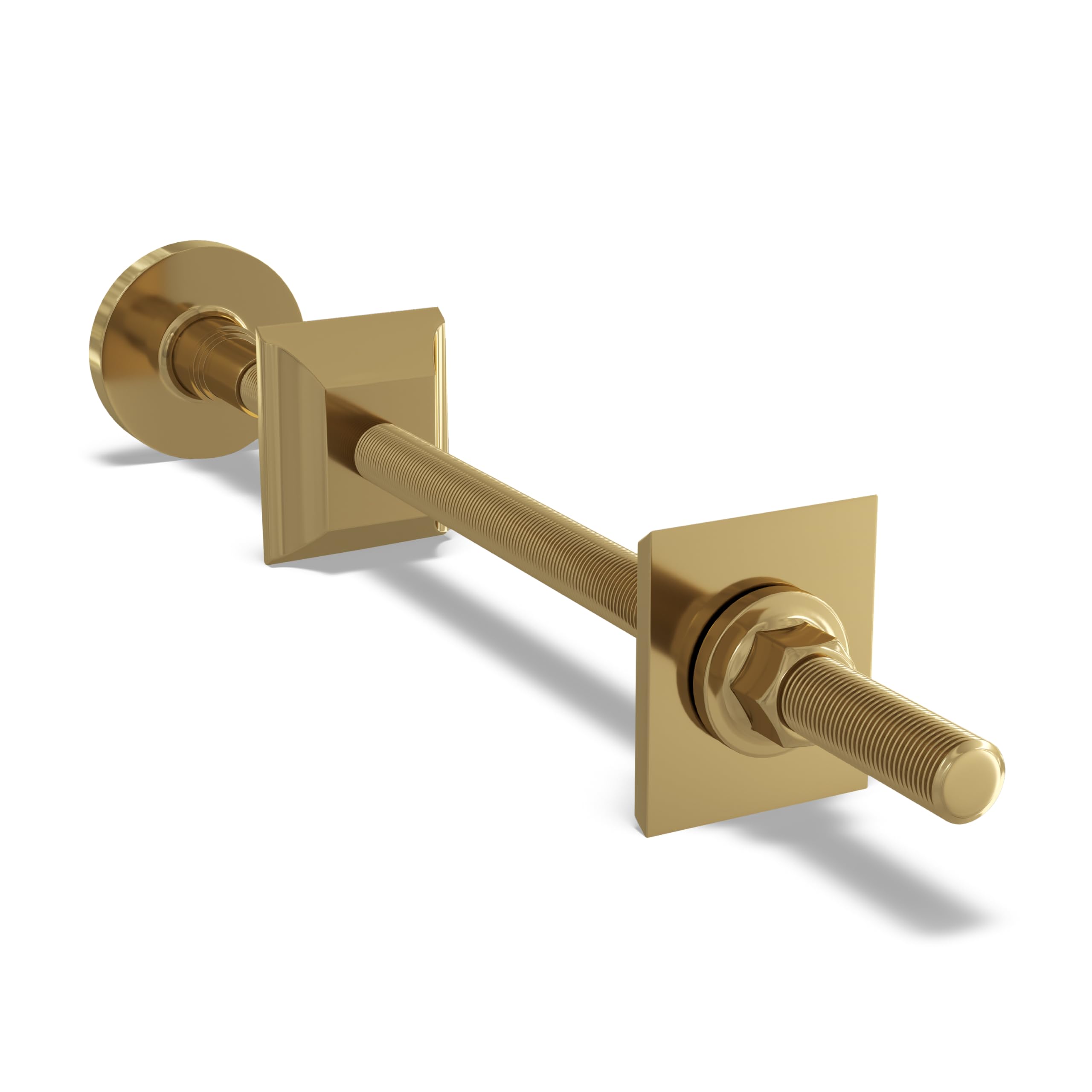 UK Radiators Wall Stay Bracket for Radiator - Brass Column Radiator Support | Polished Brass Finish - Solid Brass 260mm Wall Stay - Sturdy Support Bracket for Radiators, Easy Installation