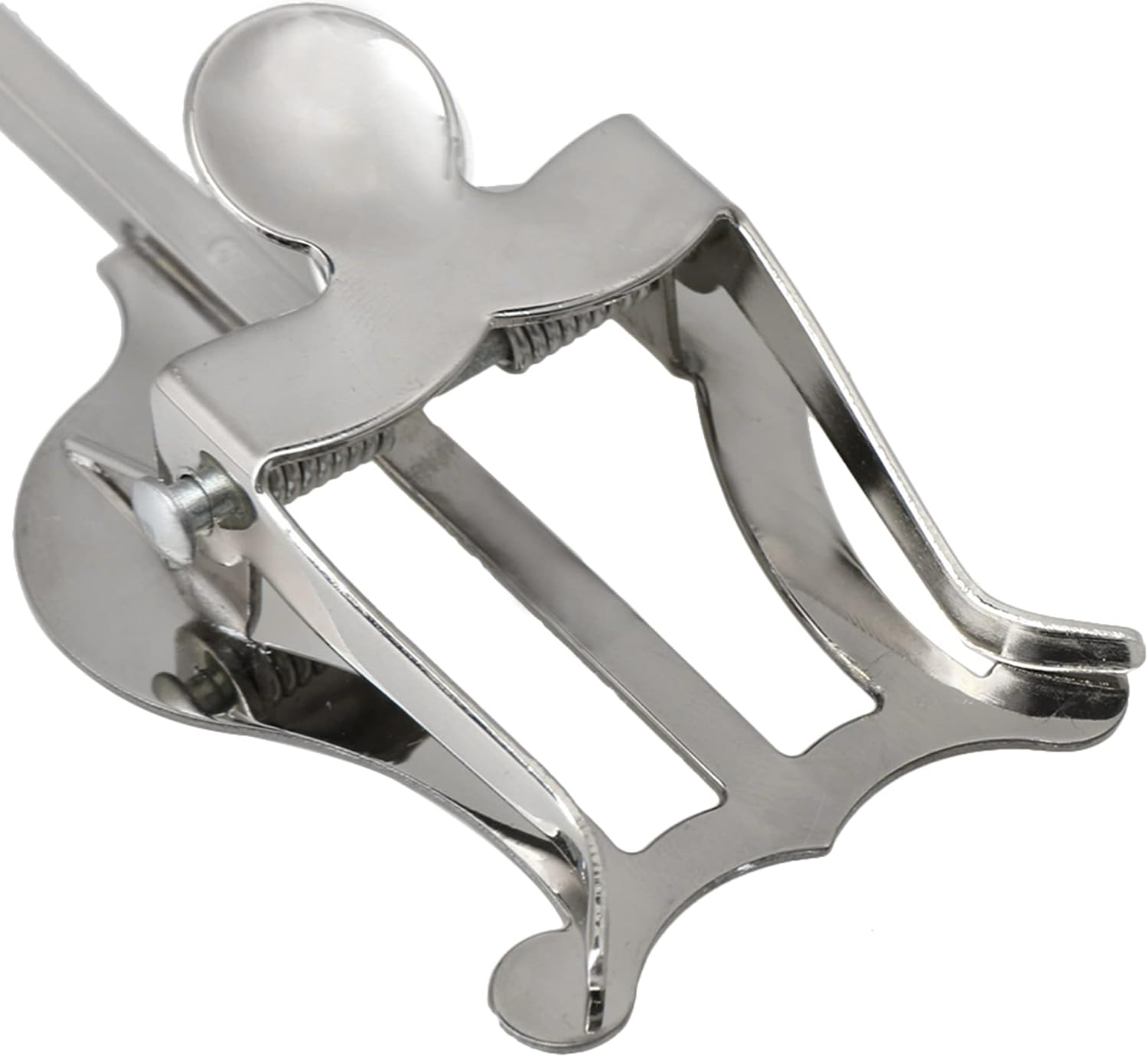 Bstinay 5pcs Clamp-On Holder Lyre Musical Instrument Part for 3/4 Vertical Key Baritone Silver