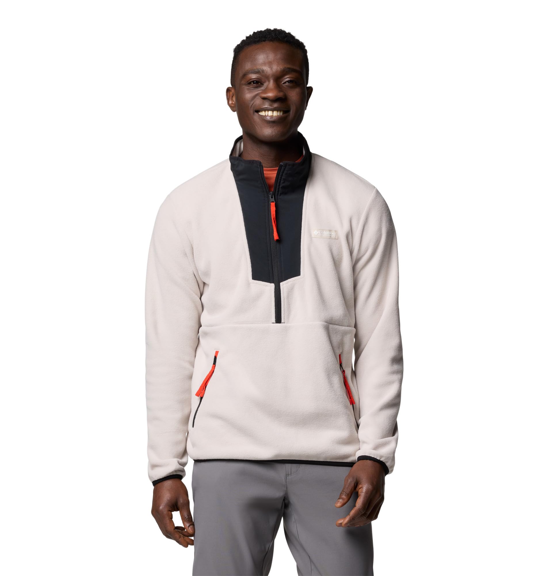 Columbia Men's Sequoia Grove Half Zip Fleece, Fleece Pull Over, Dark Stone/Black, XX-Large