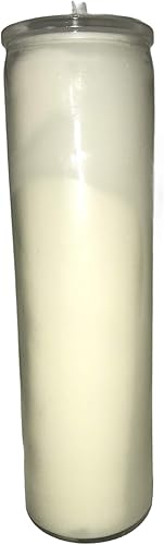 Miniatura 2 de Vela de oración de 7 días | Alter | Vidrio sin perfume natural puro orgánico a base de plantas sin tinte, cera de soja de 2 pulgadas x 9 pulgadas