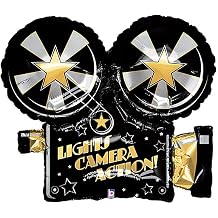 LOONBALLOON Hollywood Balloons, 32 Lights Camera Action!