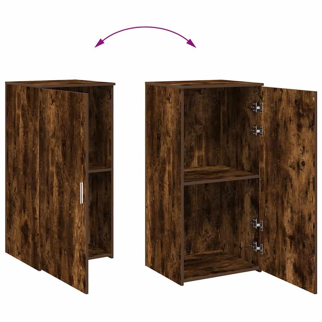 vidaXL Lagerschrank Räuchereiche 50x45x103,5 cm Holzwerkstoff, Schrank, Aktenschrank, Aufbewahrungsschrank, Büroschrank, Schrank für Schreibtisch