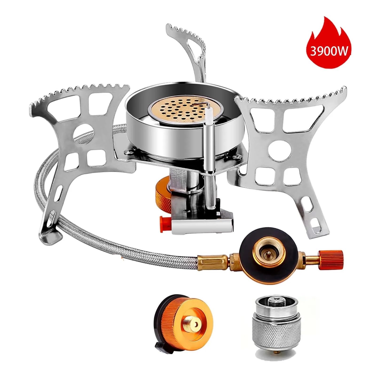 Estufa De Gas For Acampar Al Aire Libre, Quemador Turístico A Prueba Viento, Calentador Fuego Fuerte, Cocina Turismo, Horno Portátil, Equipo Suministros Picnic FáCil De Cocinar(20)