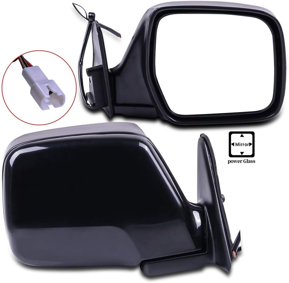 ECCPP Left and Right Side Mirrors Manual Folding Non-Heated Fit for 1990-1997 For Toyota Land Cruiser TO1320146 TO1321146