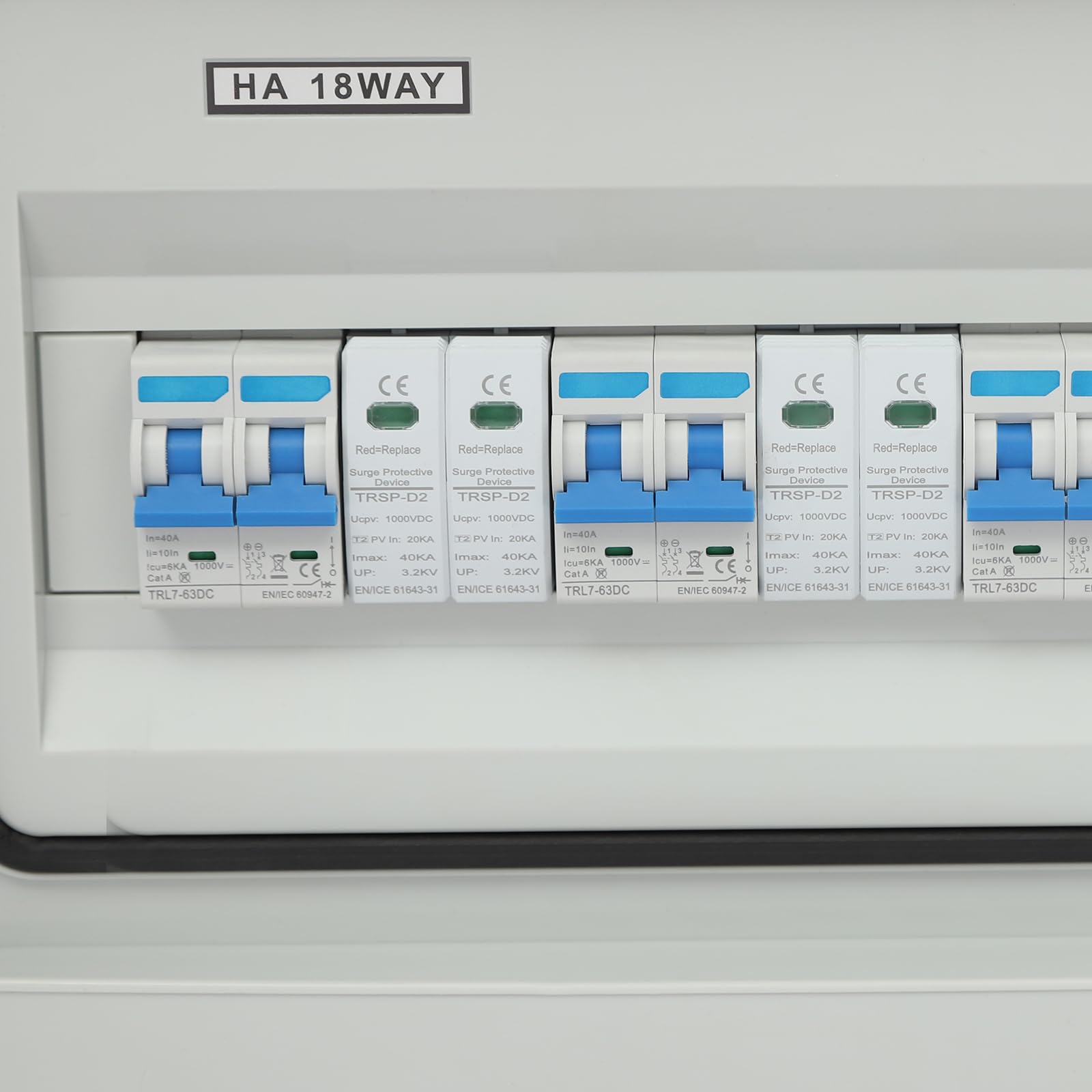 Interruttore di separazione PV DC IP65 impermeabile protezione da sovratensione sovraccarico fulmine IK10