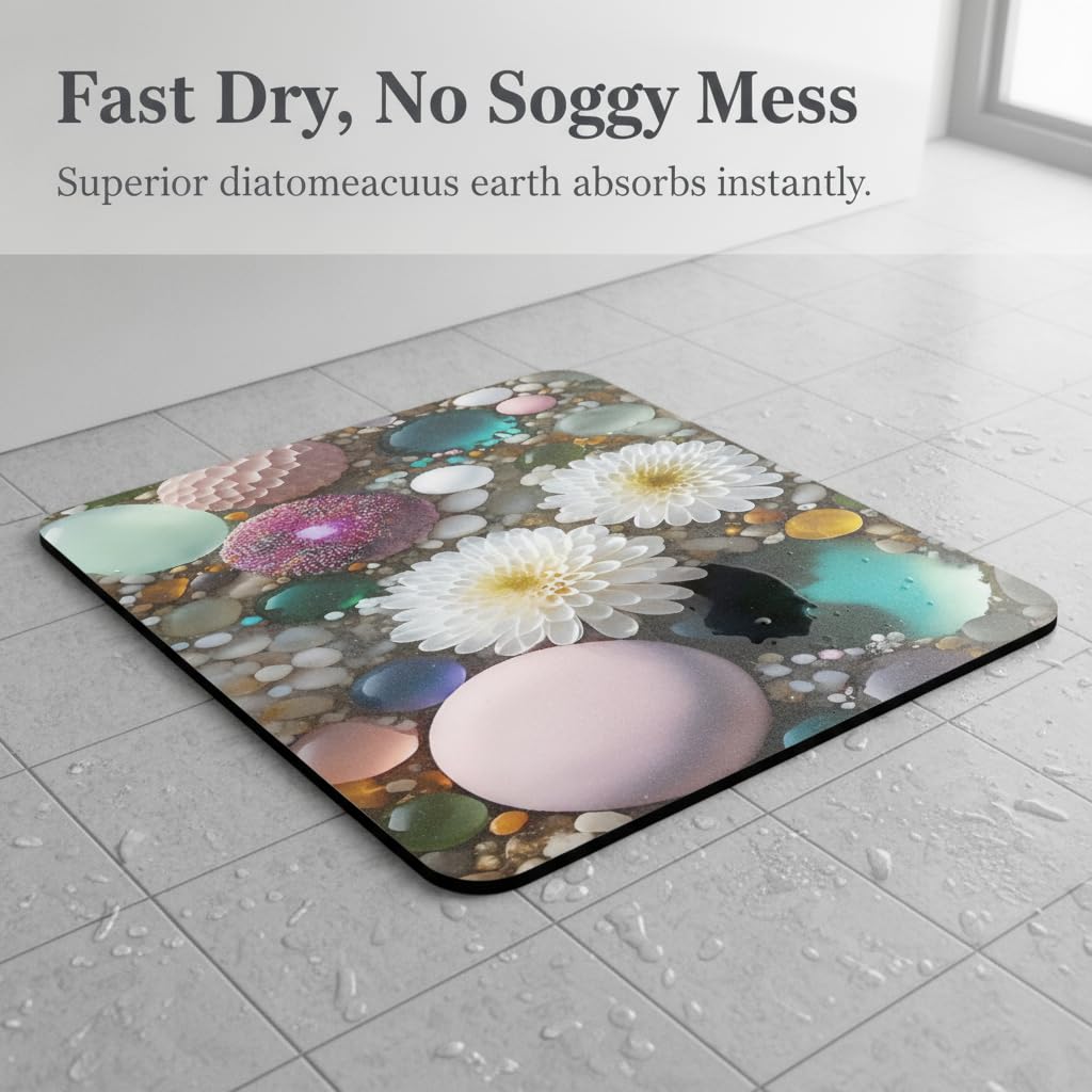 Tapis Bain Terre Diatomée Lavable, Color to 3, 60x90cm
