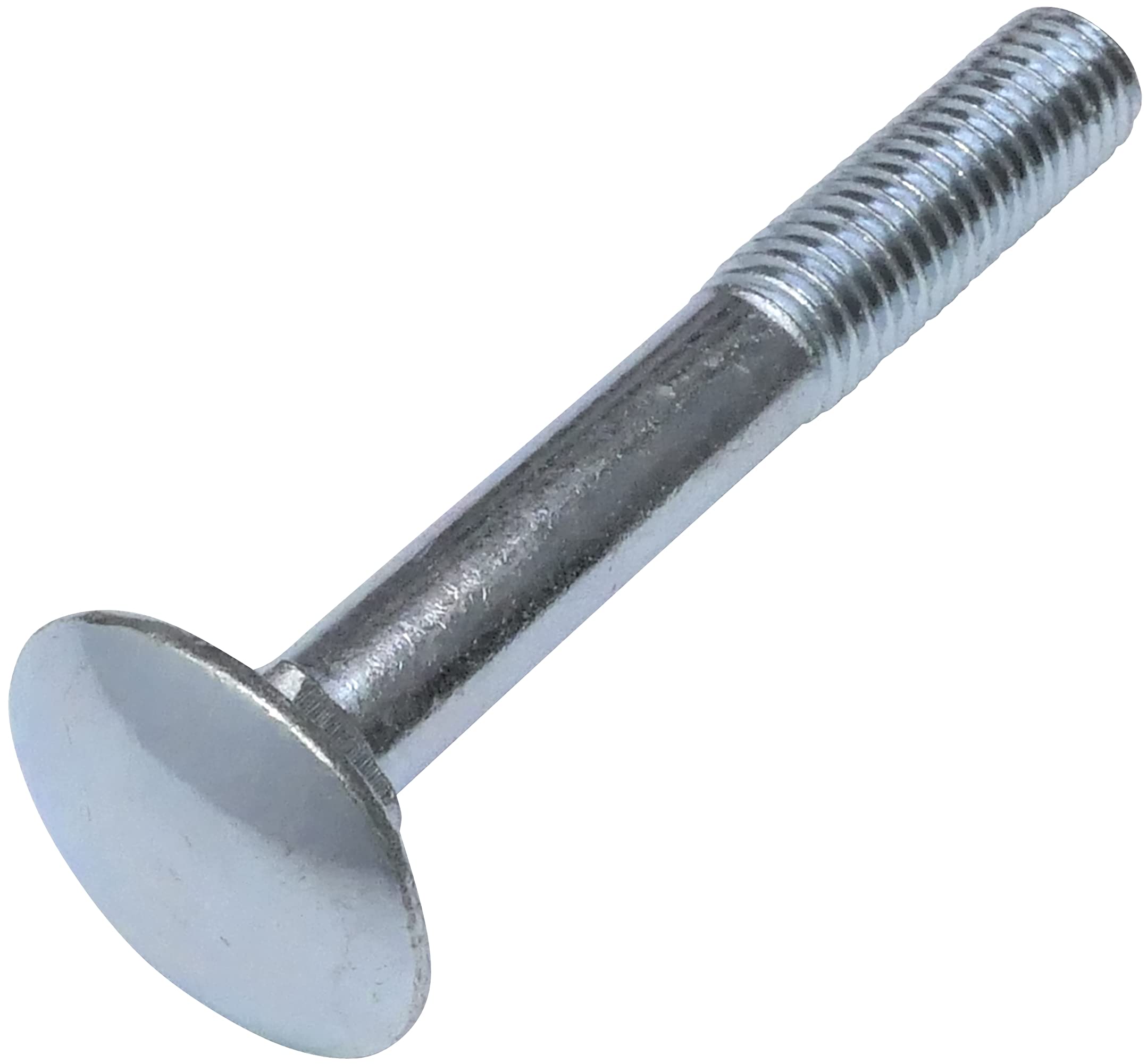 AERZETIX - C49007 - Set di 5 bulloni carrello/aratro a testa tonda con collare quadrato - bulloni a testa tonda - M8x60mm - acciaio zincato - DIN 603