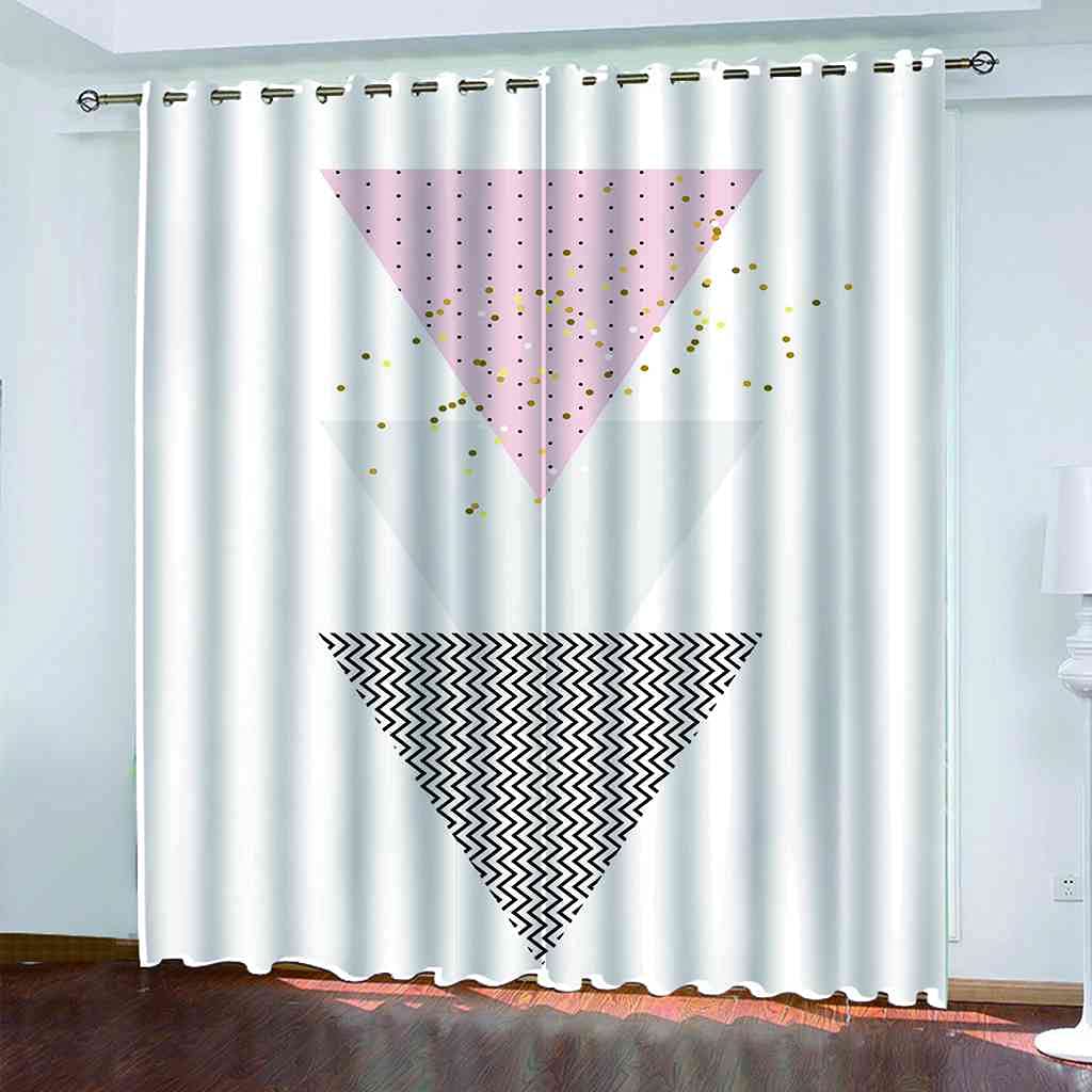 Rideau isolant contre le froid et le bruit rose points 200x160
