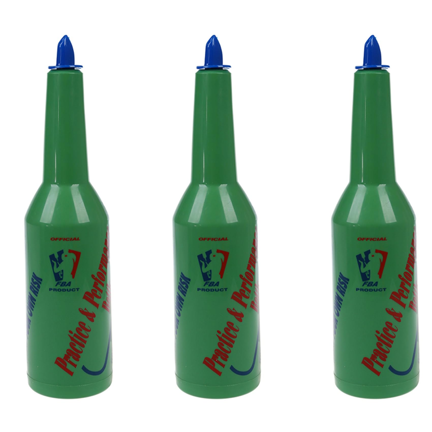 Hndhbfgrt 3X Flair Bartender Bartending Practice Bar Pub Bottle Wine Cocktail Shaker - Green