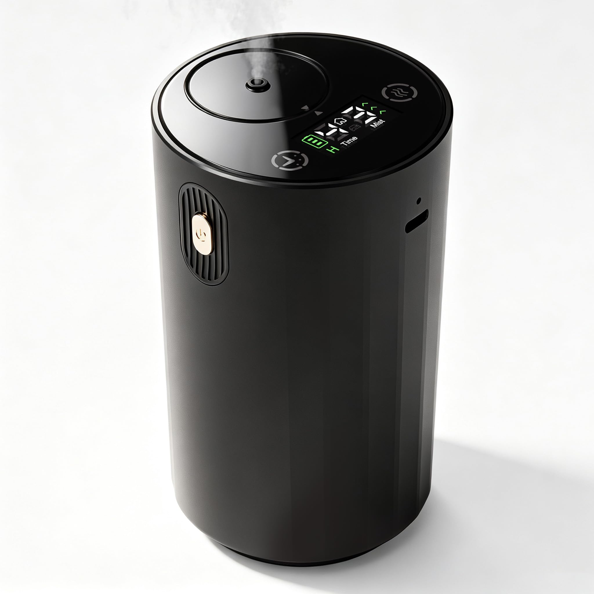 ASAKUKI Wasserloser Aroma Diffuser Kabellos, Tragbarer，Schwarz