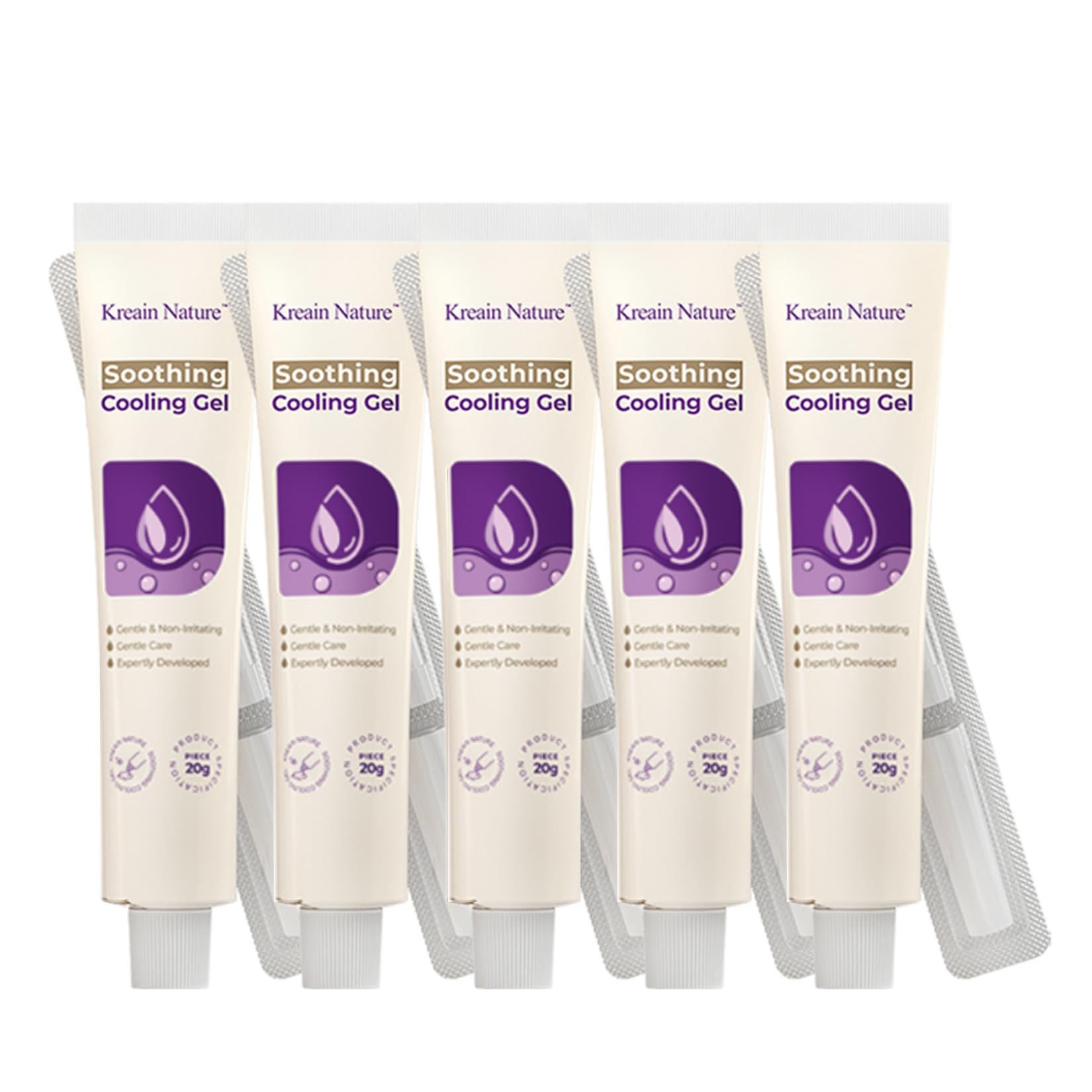 Cooling Gel, Skin Soothing Gel for Men & Women, Natural Herbal Care Gel with Applicators, Gentle Moisturizing & Comfort for Sensitive Skin, Daily Maintenance, 0.7 Oz Tube, Pack of 1 — Amazon image 9