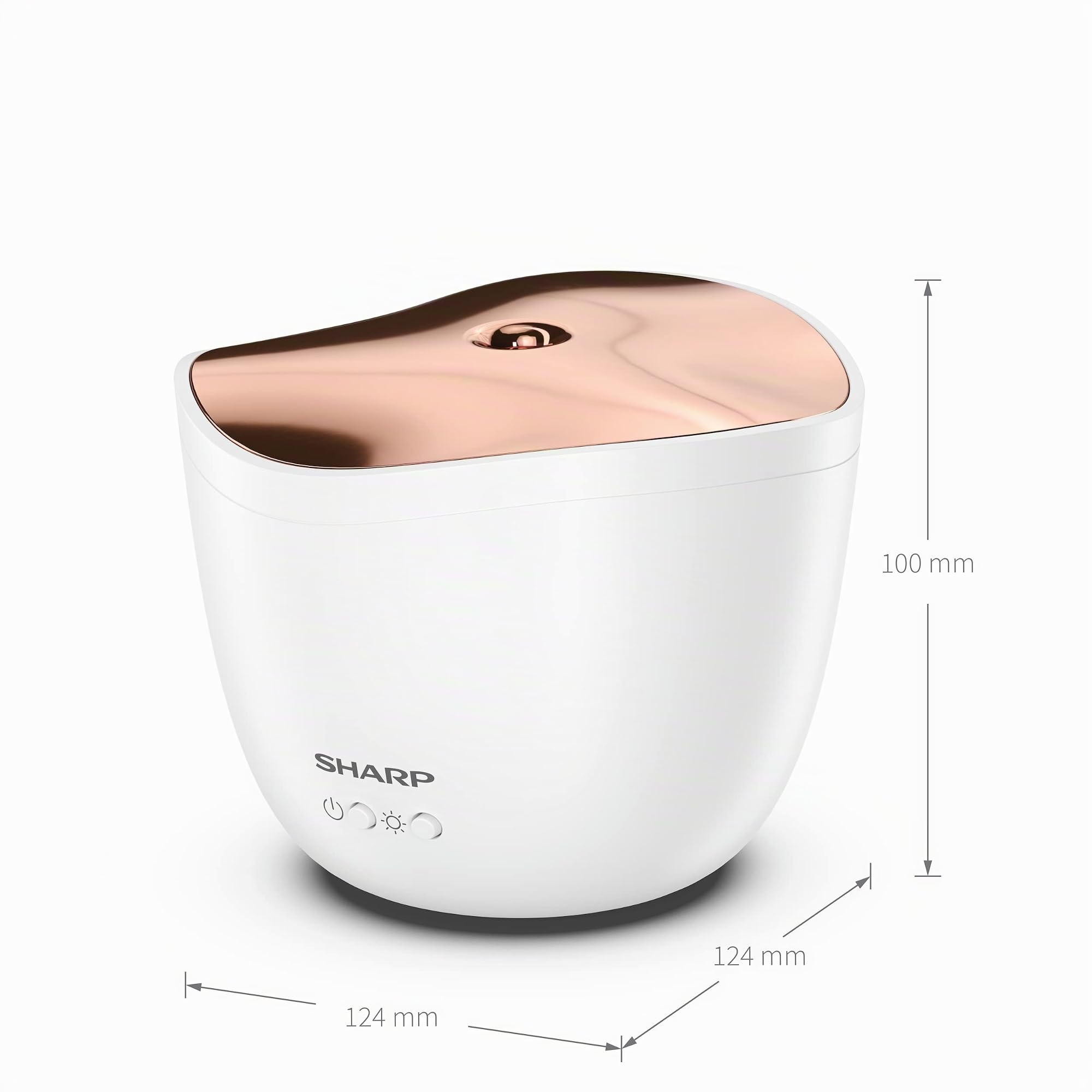 Sharp, DF-A1E-W Difusor de Aromas ultrasónico con función de atomización, luz ámbar y depósito de 200 ml