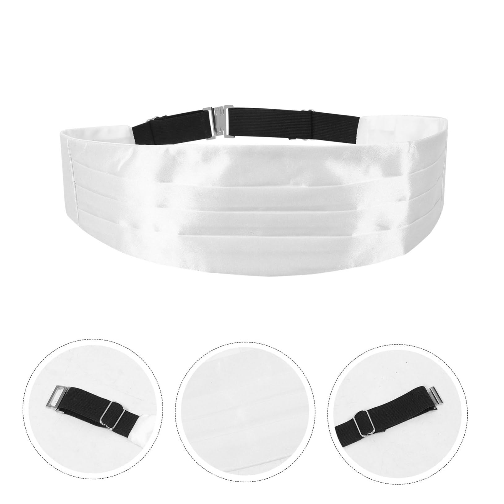 Homoyoyo Black Cumberbund for Suit Mens Waistcoat Vest Tuxedo Belt Groomsmen Cummerbund Men's Corset