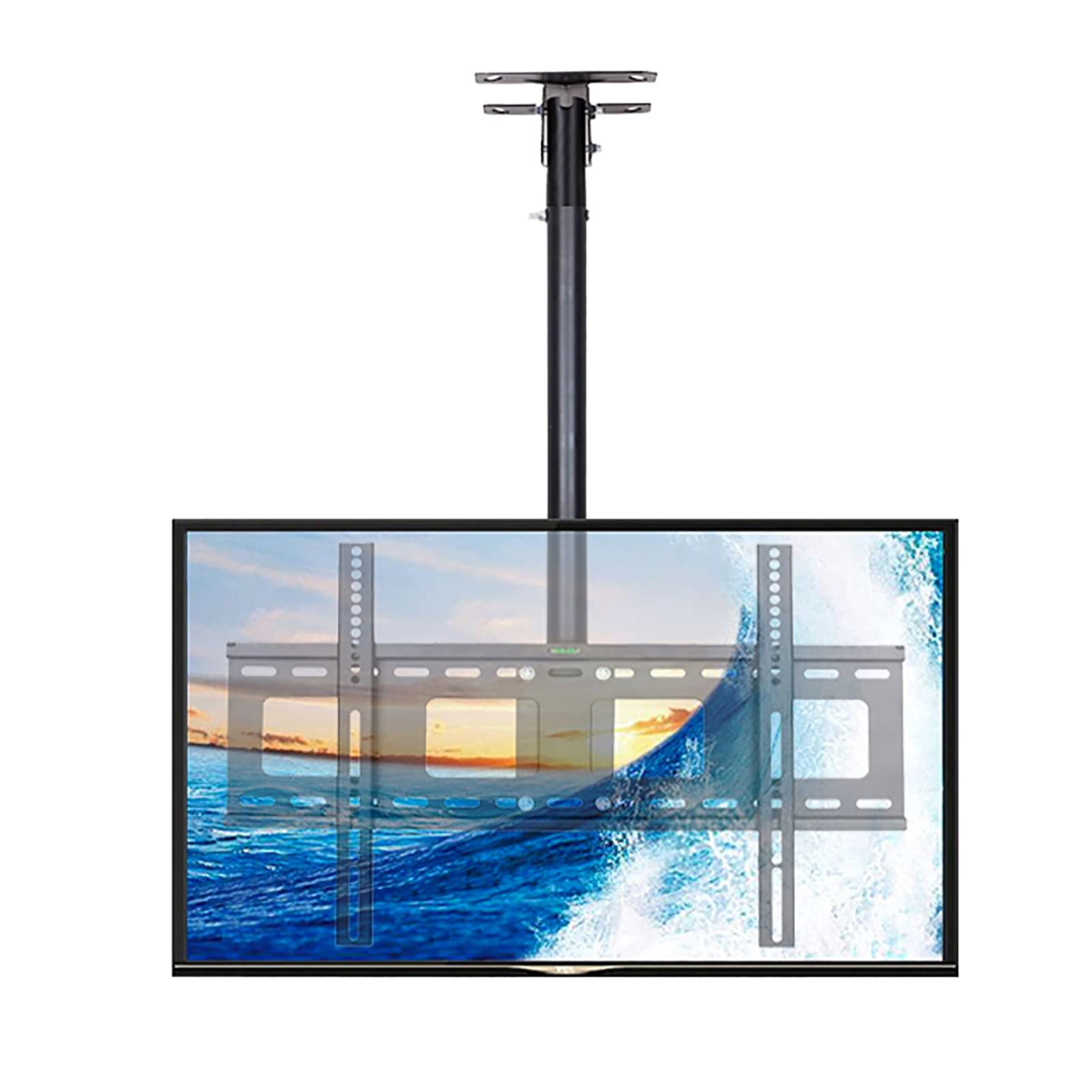 Support TV mural universel pivotant pour regarder la télévision du salon à la cuisine