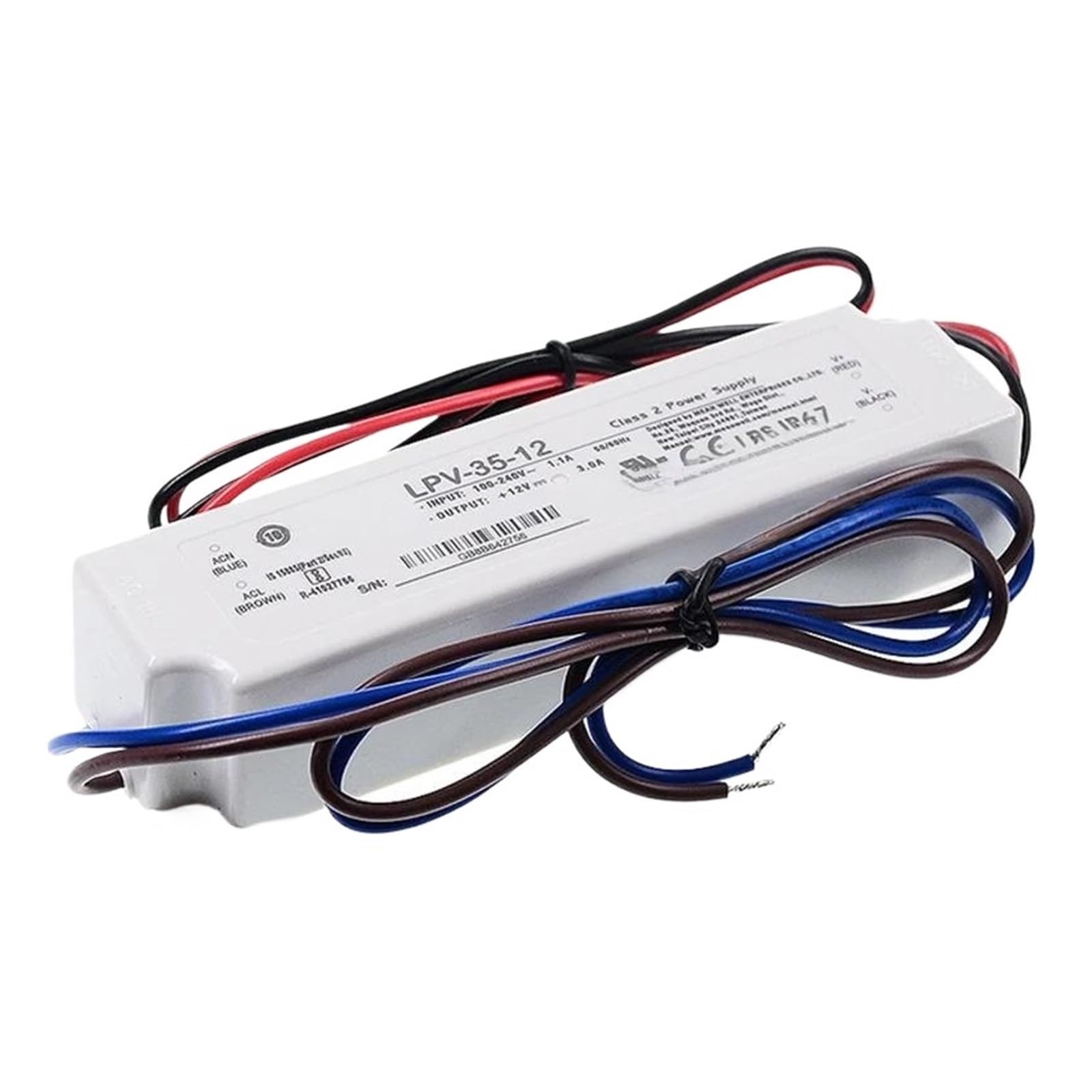 MUYTQAERG 35W Single Output Switching Power Supply LPV-35-12 LPV-35-15 LPV-35-24 LPV-35-36 Waterproof Lighting