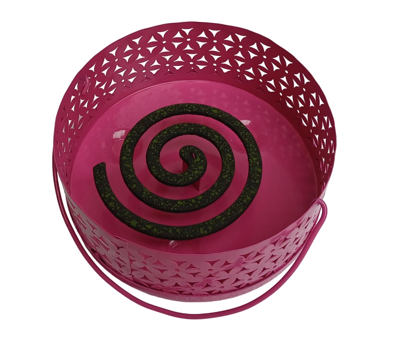 Mosquito Coil Holder| Incense Burner with ash Catcher(Black & Pink)|Dhoop batti Stand| Coil Holder(Fireproof) (Pink) (B0D4TYTGV9) Amazon Price History, Amazon Price Tracker