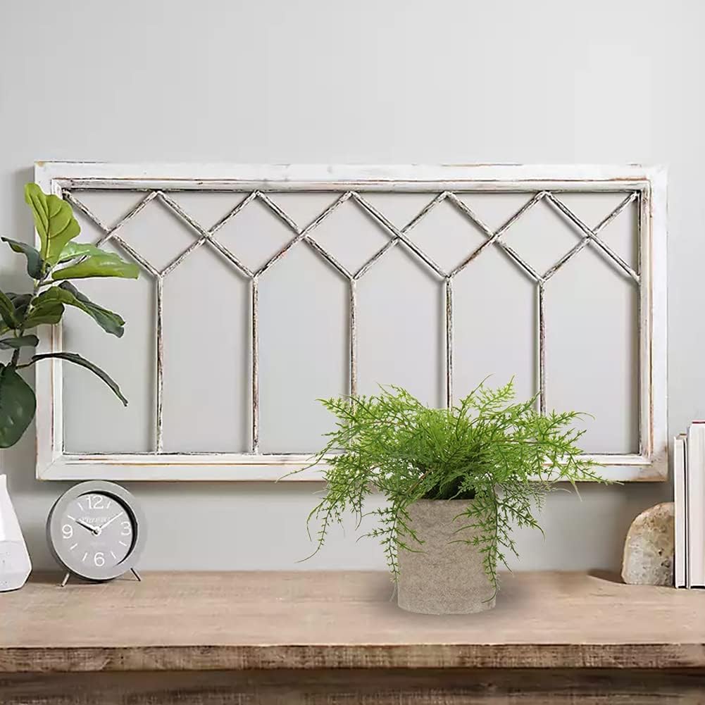 Briful Small Fake Plant Potted Plants Artificial Decor Plastic Asparagus Ferns Plant Faux Plants in Pots for Home Living Room Bedroom Desk Shelf Farmhouse Decoration - Image 7