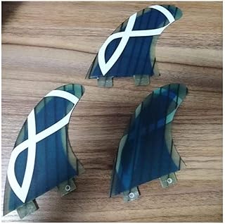 PAKLIF Surfboard fins Surf Fin Board Quillas Surf Honeycomb Fiberglass Fin Medium G5 Surfboard Fins Blue Fins 3pcs/set Surf for Longboard, Surfboard & Paddleboard