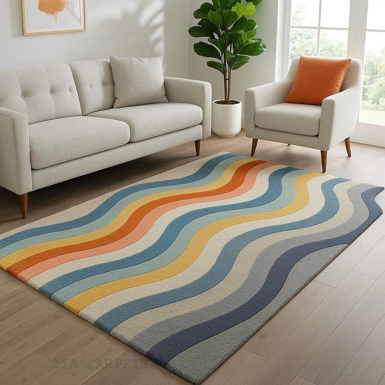 Image of zia carpets Hand Tufted Woollen Modern Collection Bedroom & Living Room Carpet Size 10 X 12 Feet