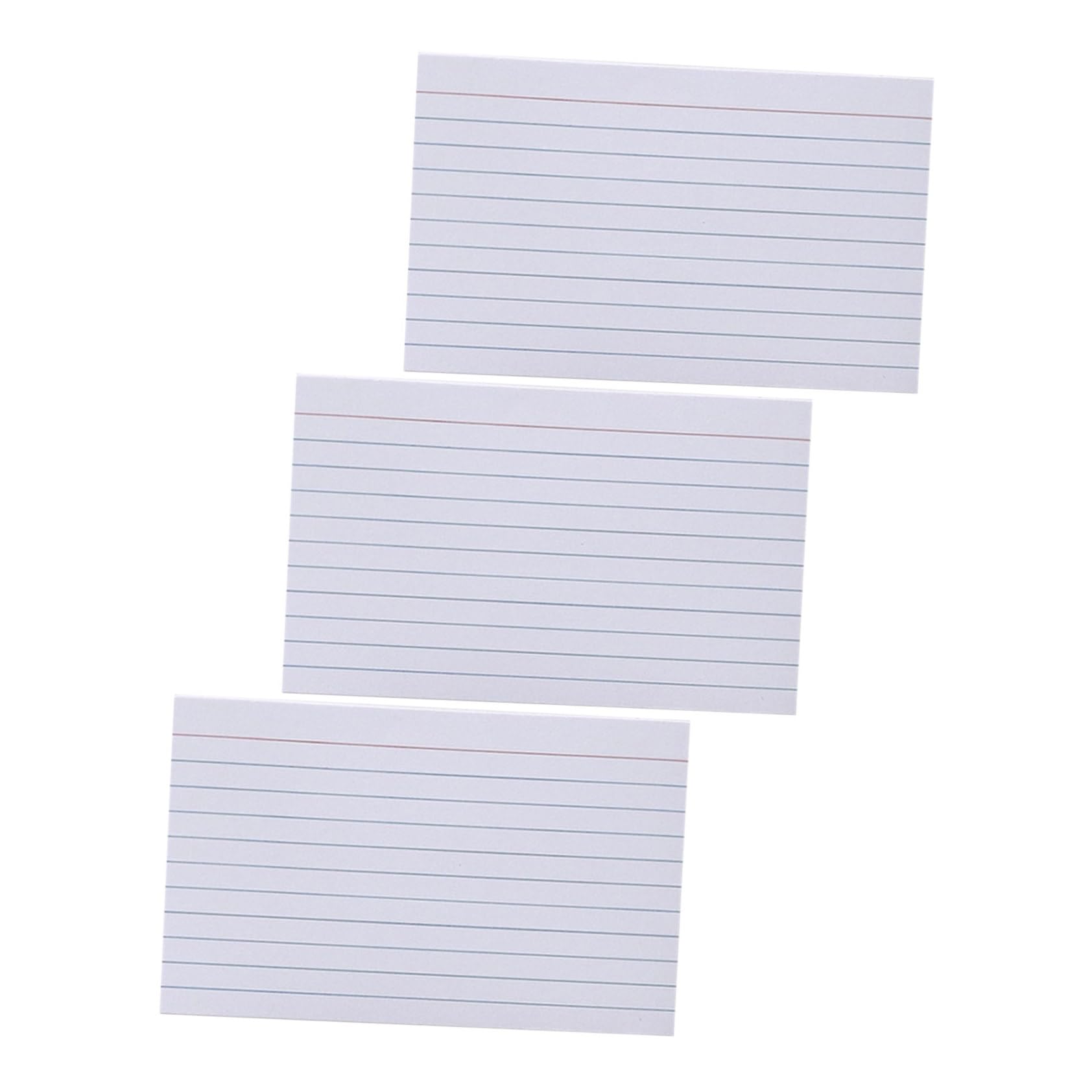 Lot De 600 Fiches Vierges Fiches De Présentation Cartes D'Apprentissage Cartes Flash En Vrac Pour Le Bureau Blanches
