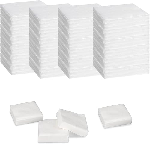 PINGMIC Parches de limpieza de pistolas de 1800/1400/600 en caja, paño altamente absorbente de 2", parches de pistola sin pelusa para .22 a .45 Cal,