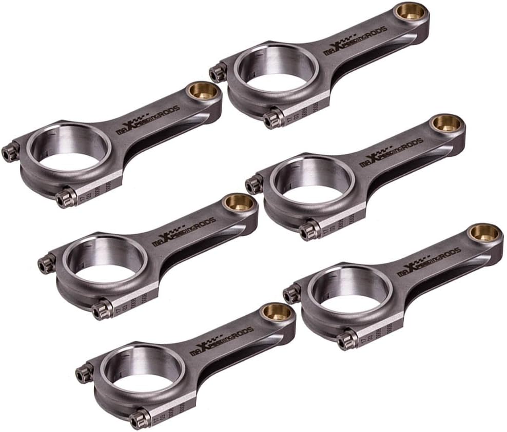 maXpeedingrods Connecting Rods for Nissan L28 12V 2.8L Engine, for Nissan Patrol, for Datsun 280ZX Turbo and More with 3/8" ARP 2000 Bolts