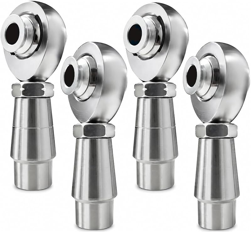 Kit de terminais Heim Joint 1/2" Joogto em aço cromolibdênio para direção, suspensão e barras de tração – 2 pares