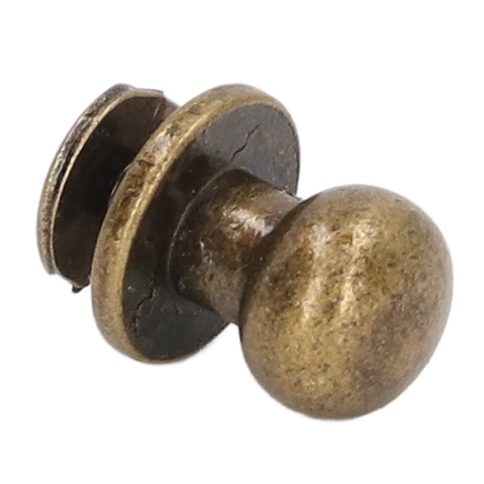 Remaches de cobre Monk, 200 juegos, acabado brillante, liso, 10x8 mm, mano de obra exquisita, suministros para manualidades en cuero, ropa, bolsos, zapatos, armarios, remac (Bronce)