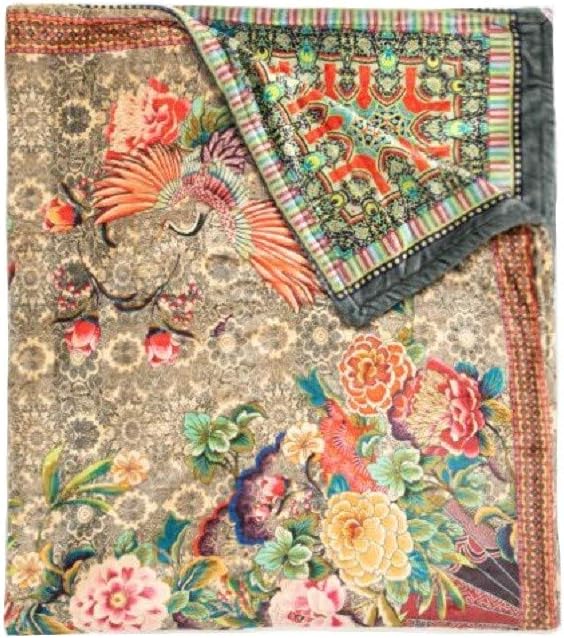 Johnny Was Blanket Soju Cozy Reversible Large Throw Blankie