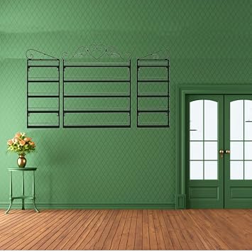 Nail Polish Rack for Wall, Wall Nail Polish Organizer Holder, Wall Mounted Shelf, Nail Supplies Display Rack, Perfume Storage Shelf, Hanging Racks for Salon/Beauty/Nail Shop  Color BlacK , Size 3