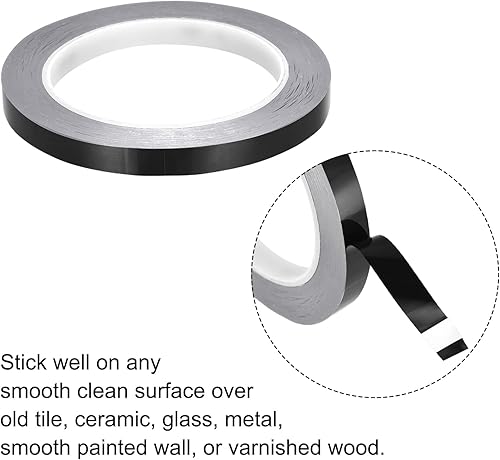 Miniatura 4 de MECCANIXITY Adhesivo autoadhesivo de aluminio para azulejos, tira de cinta de sellado de huecos de 516 pulgadas x 55 yardas para pared, piso, techo,