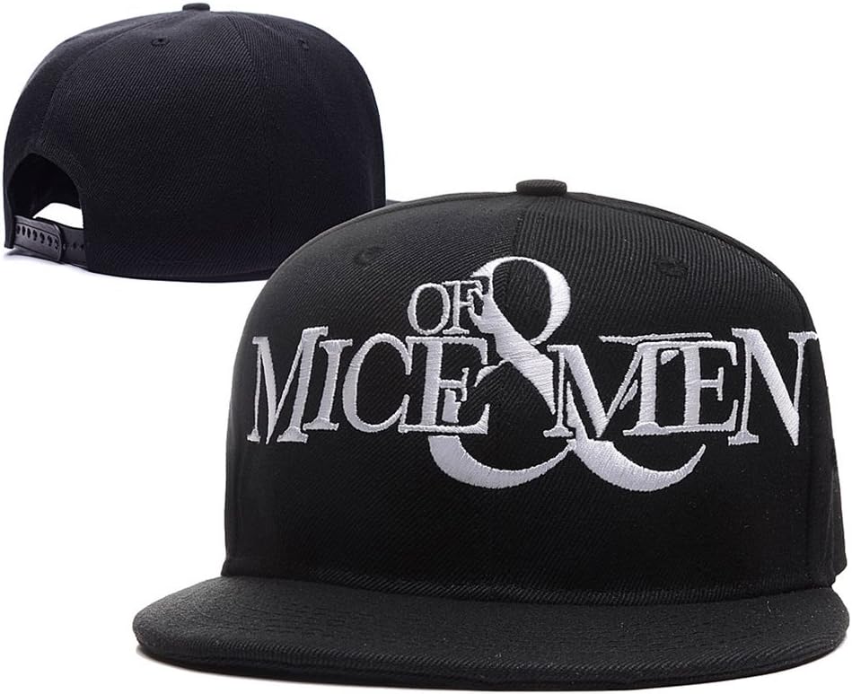 of Mice & Men Band Logo Adjustable Snapback Embroidery Hats Caps Black Apparel