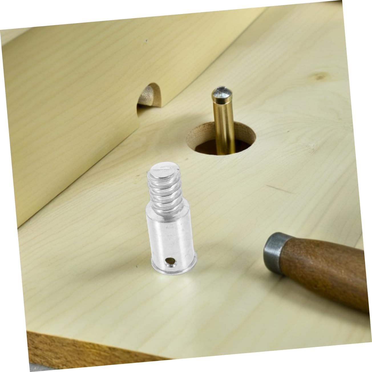 2pcs Iron Threaded Broom Handle Tip Connector for Brush