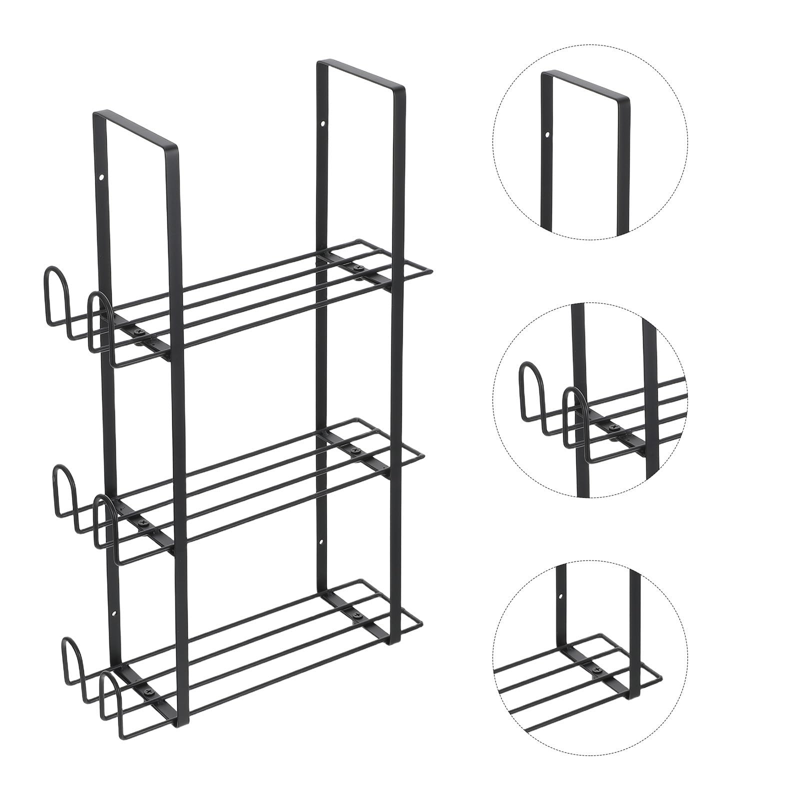 Didiseaon Supporto Magnetico da Parete per Guanti Monouso in Metallo Nero, Sistema Espandibile Triplo per Garage e Laboratori