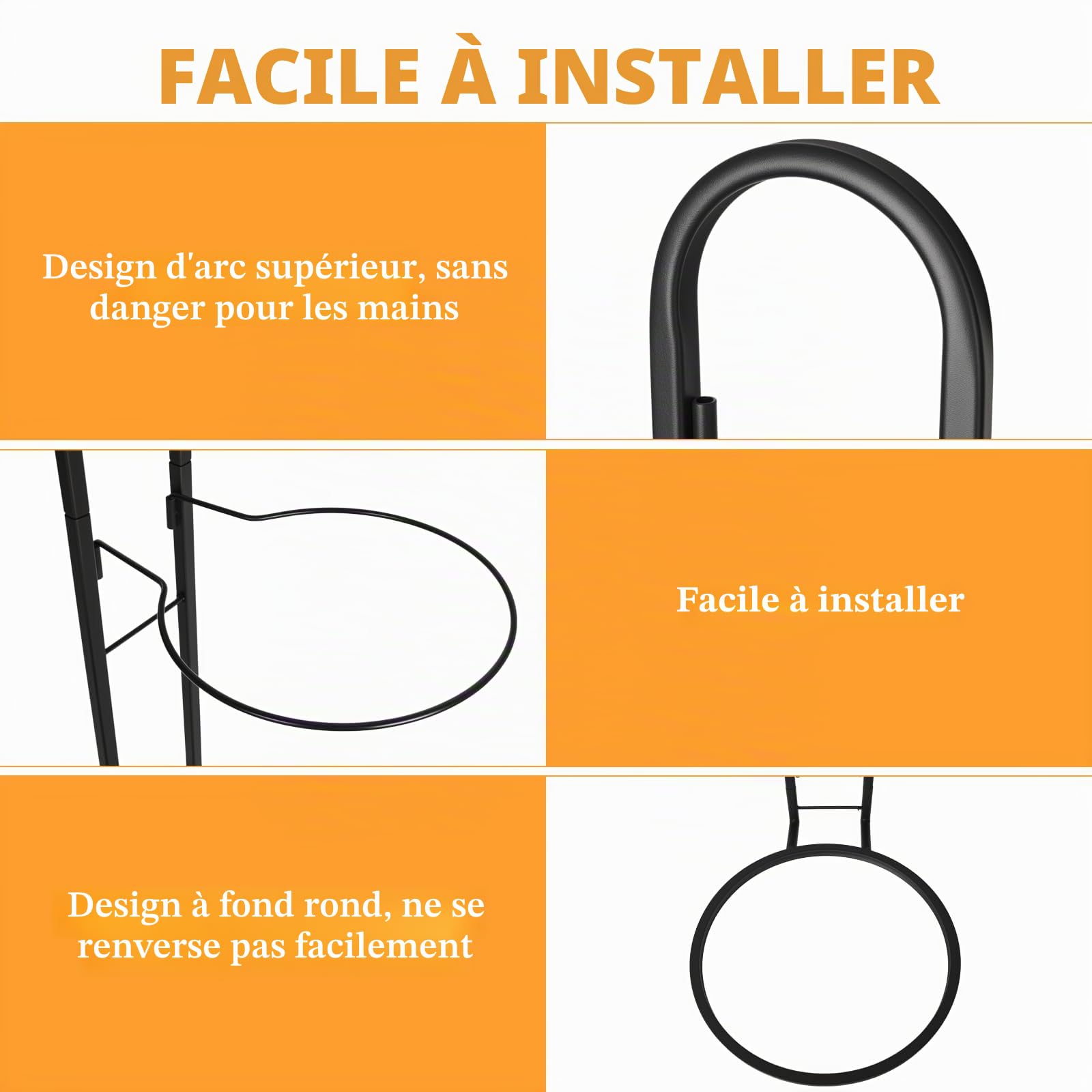 LURICO Support Ballon Foot à 5 Niveaux, Casier de Rangement de Balles, Amovible et Peu Encombrant, étagère de Rangement Robuste Pour Basketball, Football et Volley-Ball