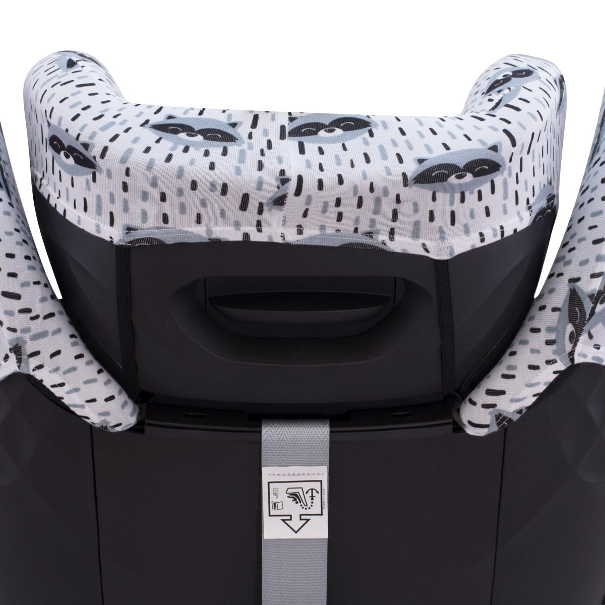 JYOKO KIDS Fodera in Cotone per seggiolino auto compatibile con Cybex Solution G I-size (Raccoon)