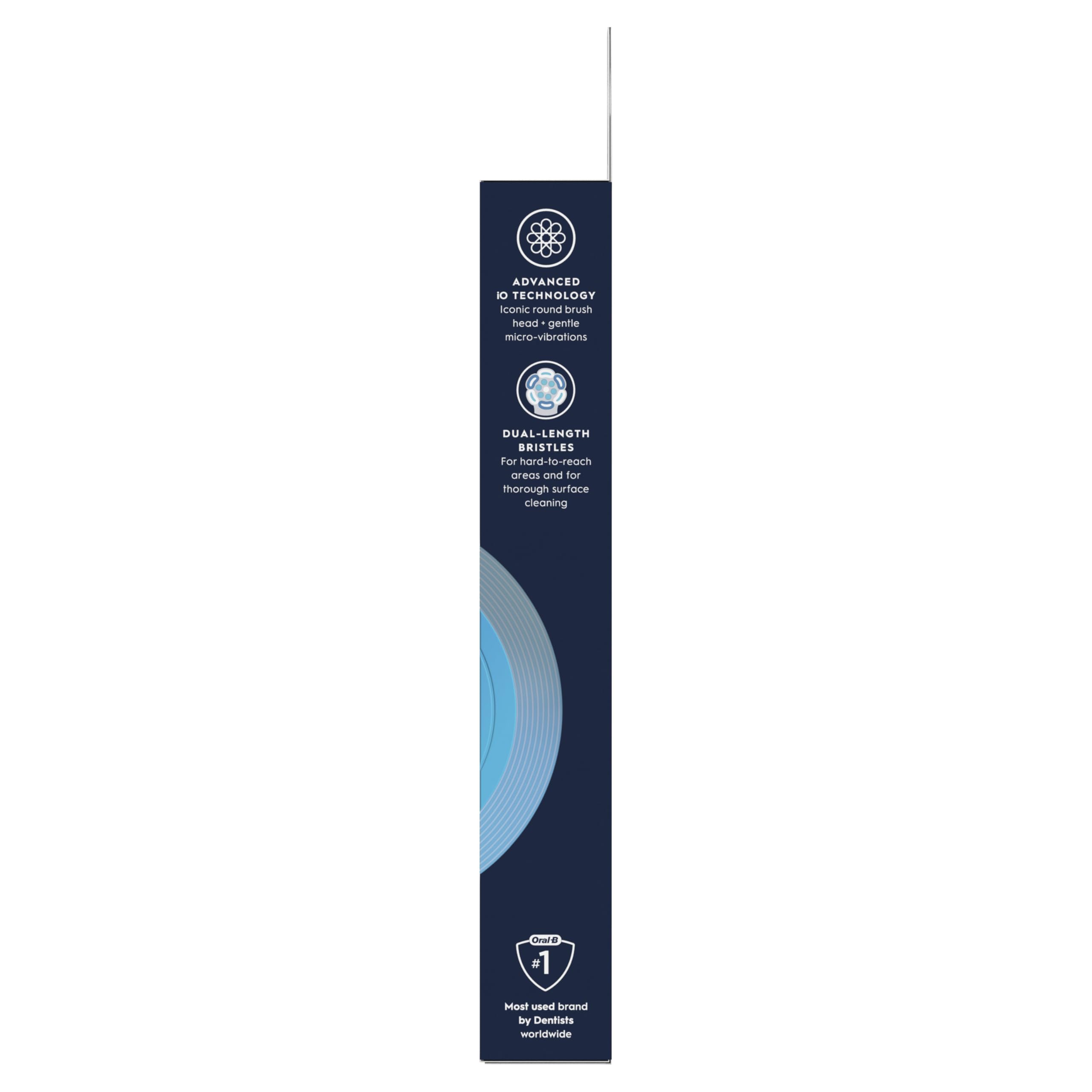 Oral-B iO Series Ultimate Clean, testine di ricambio originali con setole incrociate per una pulizia profonda avanzata e rimozione della placca, progettate per spazzolini elettrici Oral-B iO, 4