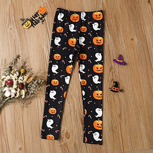 Baby Girls Warm Legging Pants Toddler Boys Girls Halloween Pumpkin Prints Pants Fashion Leggings Warm Sweatpants2
