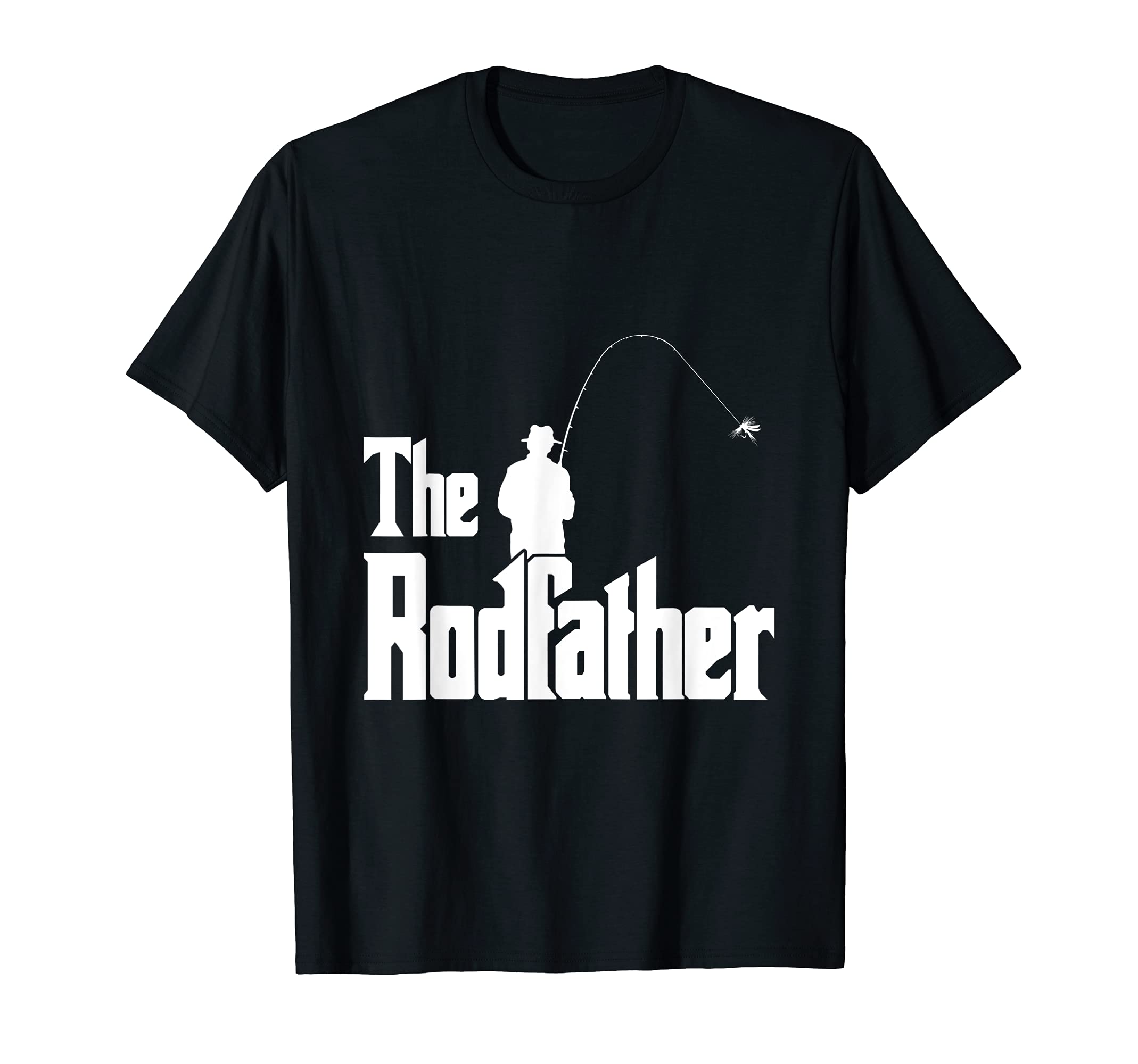 The Rodfather Funny Fisherman T Shirt Sea, Fly TeeThe Rodfather Funny Fisherman T Shirt Sea, Fly Fishing Tee T-ShirtOEKO-TEX STANDARD 100